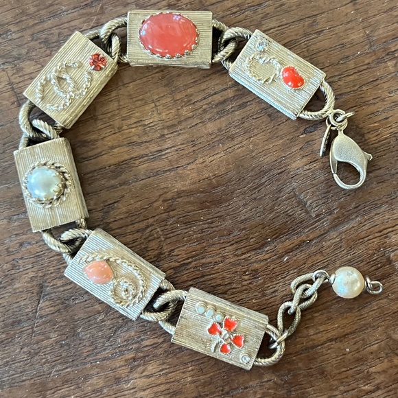 CHANEL Jewelry - Chanel Bracelet- From 2007 Spring Collection- Faux Pearls and Gemstones